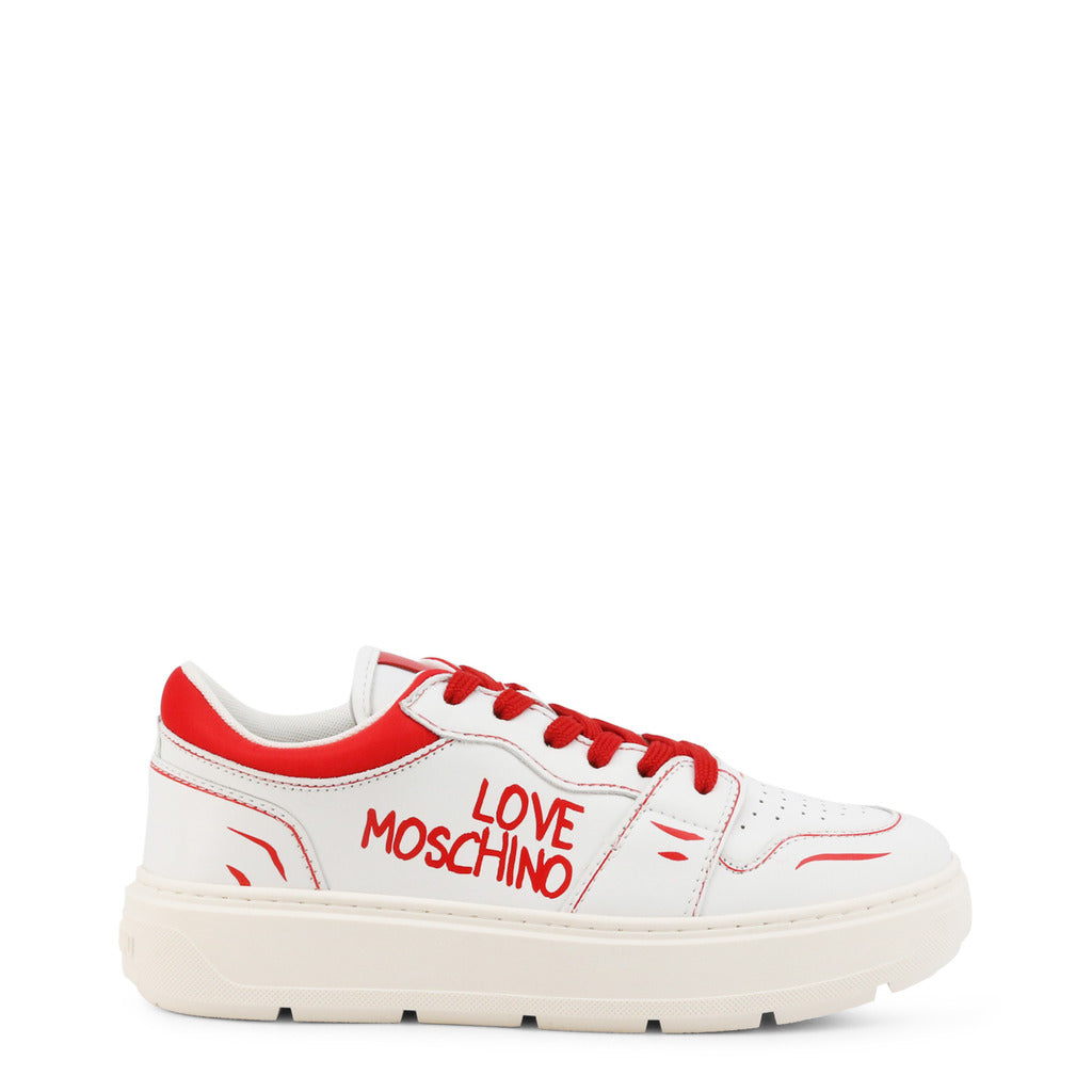 Love Moschino Leather White Women's Shoes JA15254G1GIAA10B