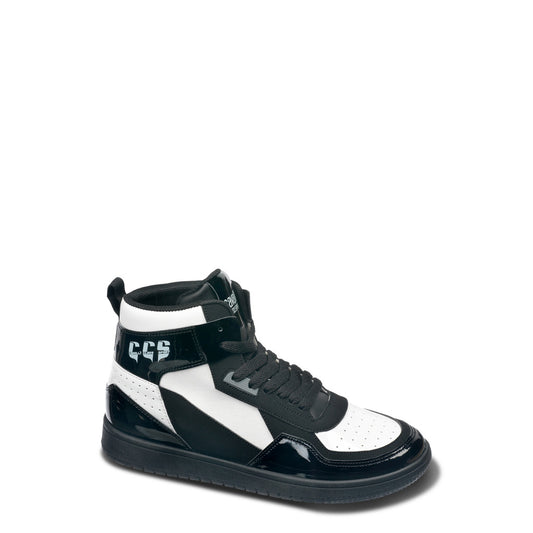 Cavalli Class Black/White High Top Men's Shoes CM8804