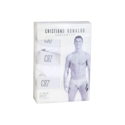 Cristiano Ronaldo CR7 3-Pack Briefs White Men's Underwear 8100-6610-100