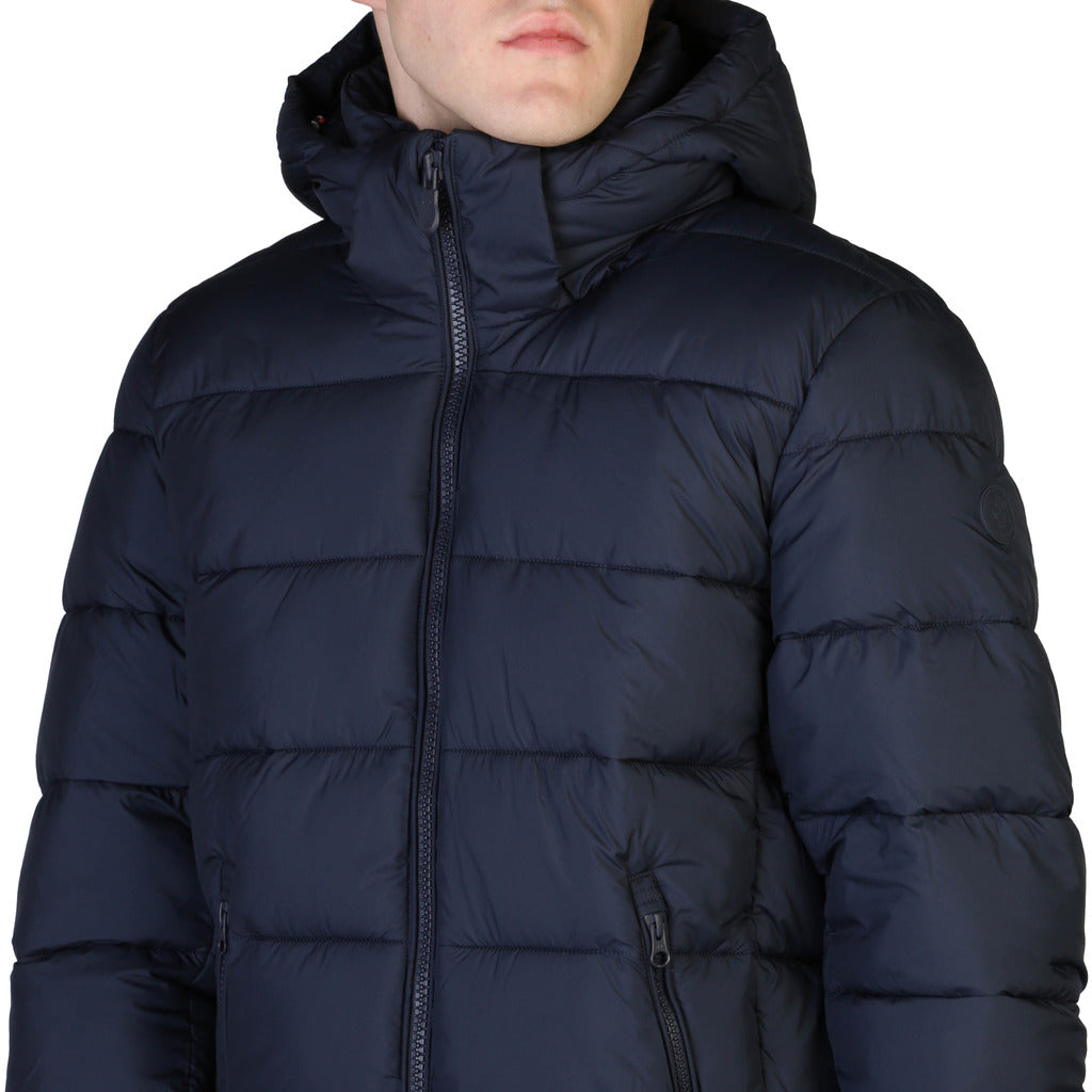 Save The Duck Boris Hooded Blue/Black Men's Puffer Jacket D35560M-MITO15-90010