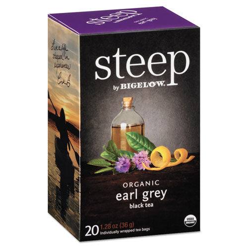 Bigelow Steep Tea Earl Grey 1.28 oz Bag (20 Tea Bags) 17700