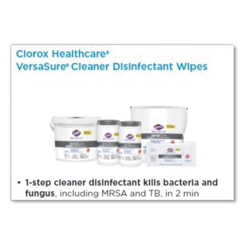 Clorox Healthcare Disinfectant Wipes VersaSure Cleaner 85 Wipes (6 Pack) 31757