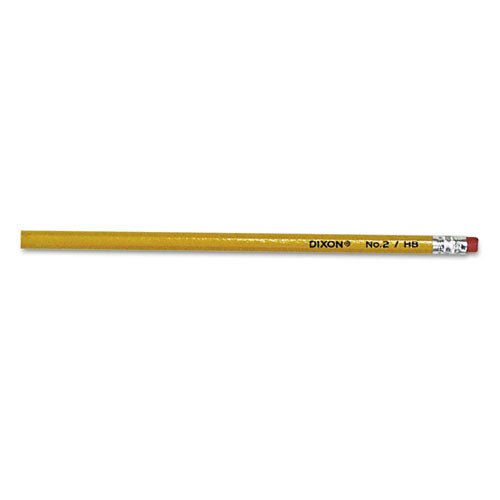 Dixon #2 HB Yellow Barrel Pencils With Eraser (144 Count) 14412