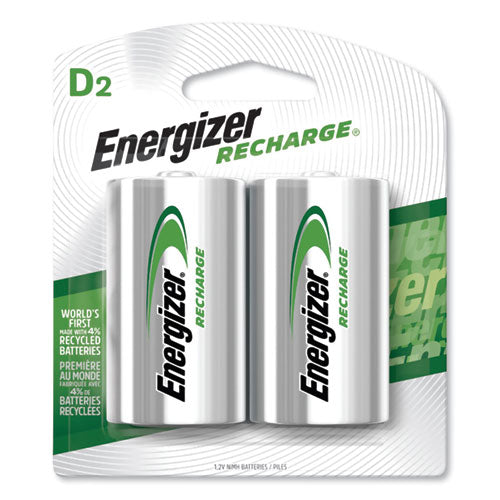 Energizer D NiMH Rechargeable Batteries 1.2V (2 Count) NH50BP2