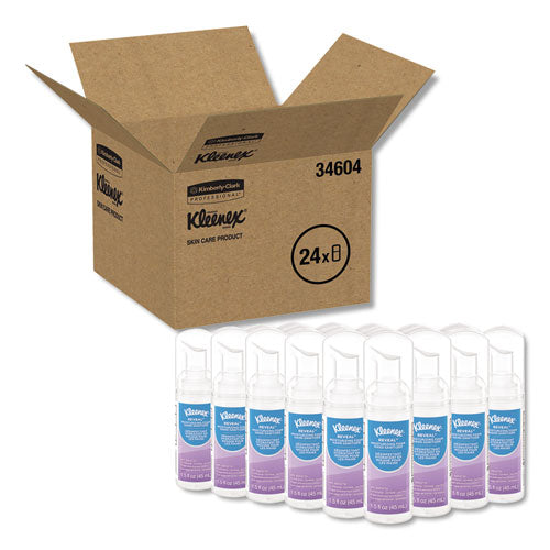 Kleenex Ultra Moisturizing Foam Hand Sanitizer, 1.5 oz, Clear, 24-Carton 34604