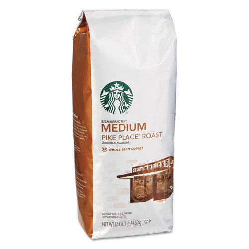 Starbucks Whole Bean Coffee Pike Place Roast 1 Lb Bag 11017854