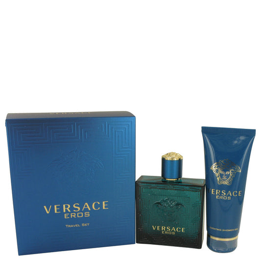 Versace Eros by Versace - Men's Gift Set (3.4 oz EDT / 3.4 oz Shower Gel)