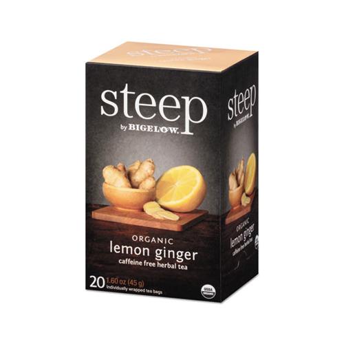 Bigelow Steep Tea Lemon Ginger 1.6 oz Tea Bag (20 Count) 17704