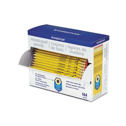 Staedtler Woodcase #2.5 HB Yellow Barrel Pencils With Eraser (144 Count) 13247C144A6