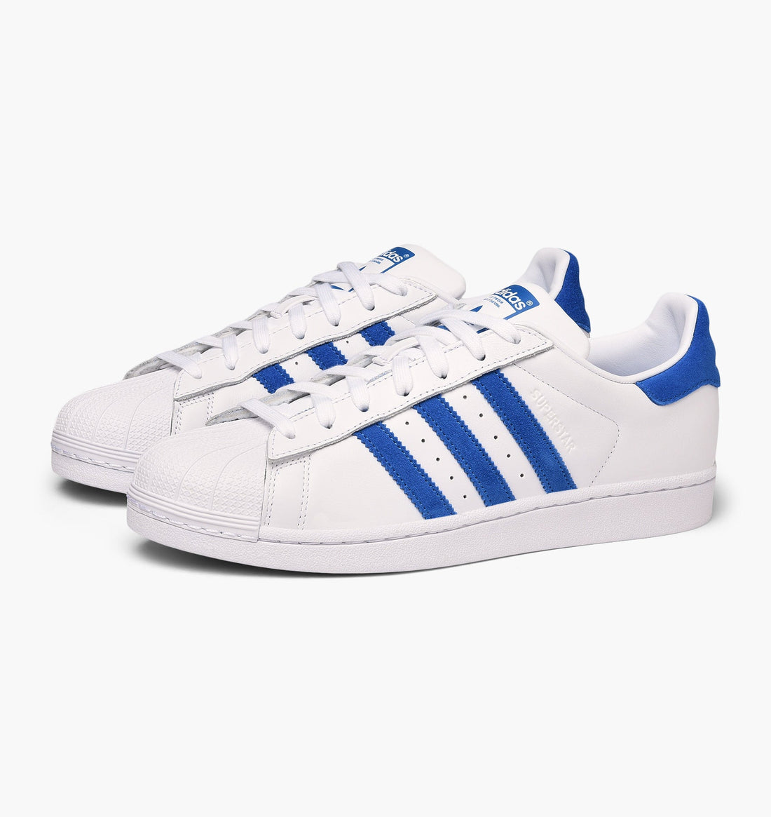 Adidas Originals Superstar Cloud White/Blue Colorway EE4474 - Becauze