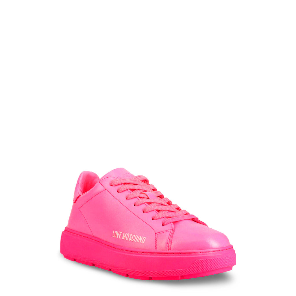 Love Moschino Calfskin Bold Love Pink Women's Shoes JA15304G1GID0604