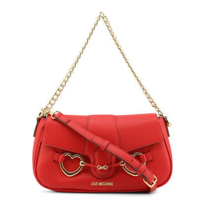 Love Moschino Big Heartbit Red Women's Shoulder Bag JC4128PP1GLI1500