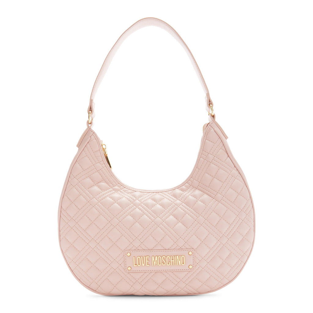 Love Moschino Shiny Quilted Pink Women's Hobo Bag JC4016PP1GLA0609