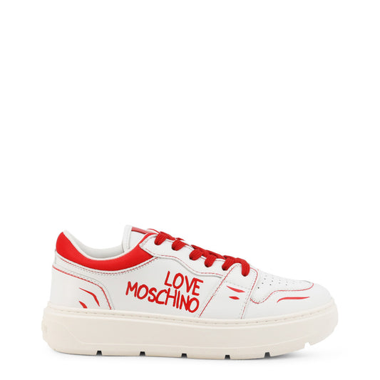 Love Moschino Leather White Women's Shoes JA15254G1GIAA10B