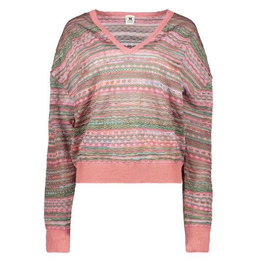 Missoni V-Neck Pink Women's Sweater DS22SN2IBK030ASM93W