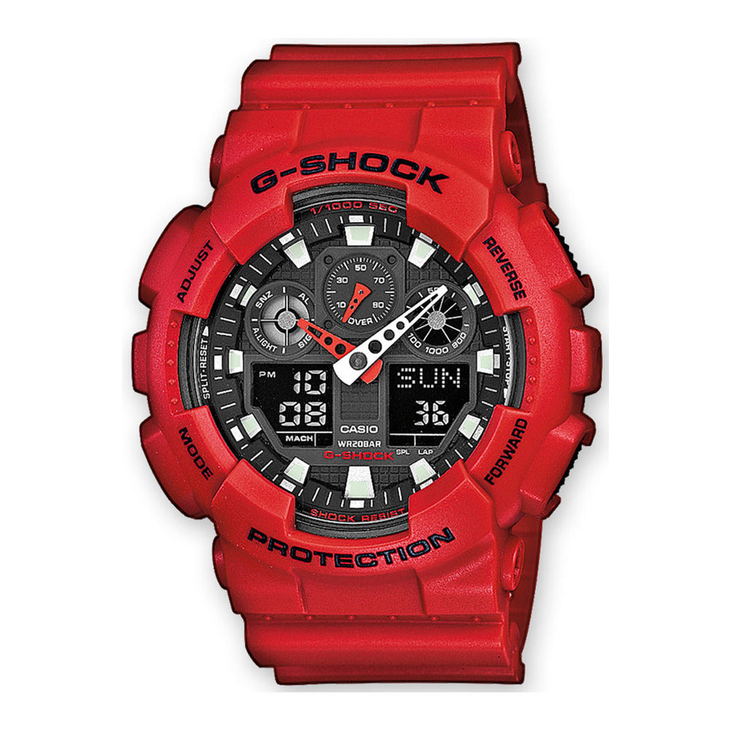 Casio G-Shock Analog-Digital Watch Red GA-100B-4AER