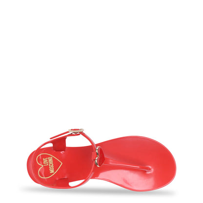 Love Moschino Red Thong Strap Women's Sandals JA16011G1GI37500