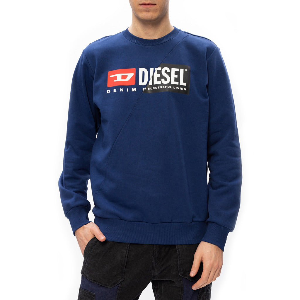 Diesel S-Girk-Cuty Blue Men's Sweatshirt A003490IAJH8MG