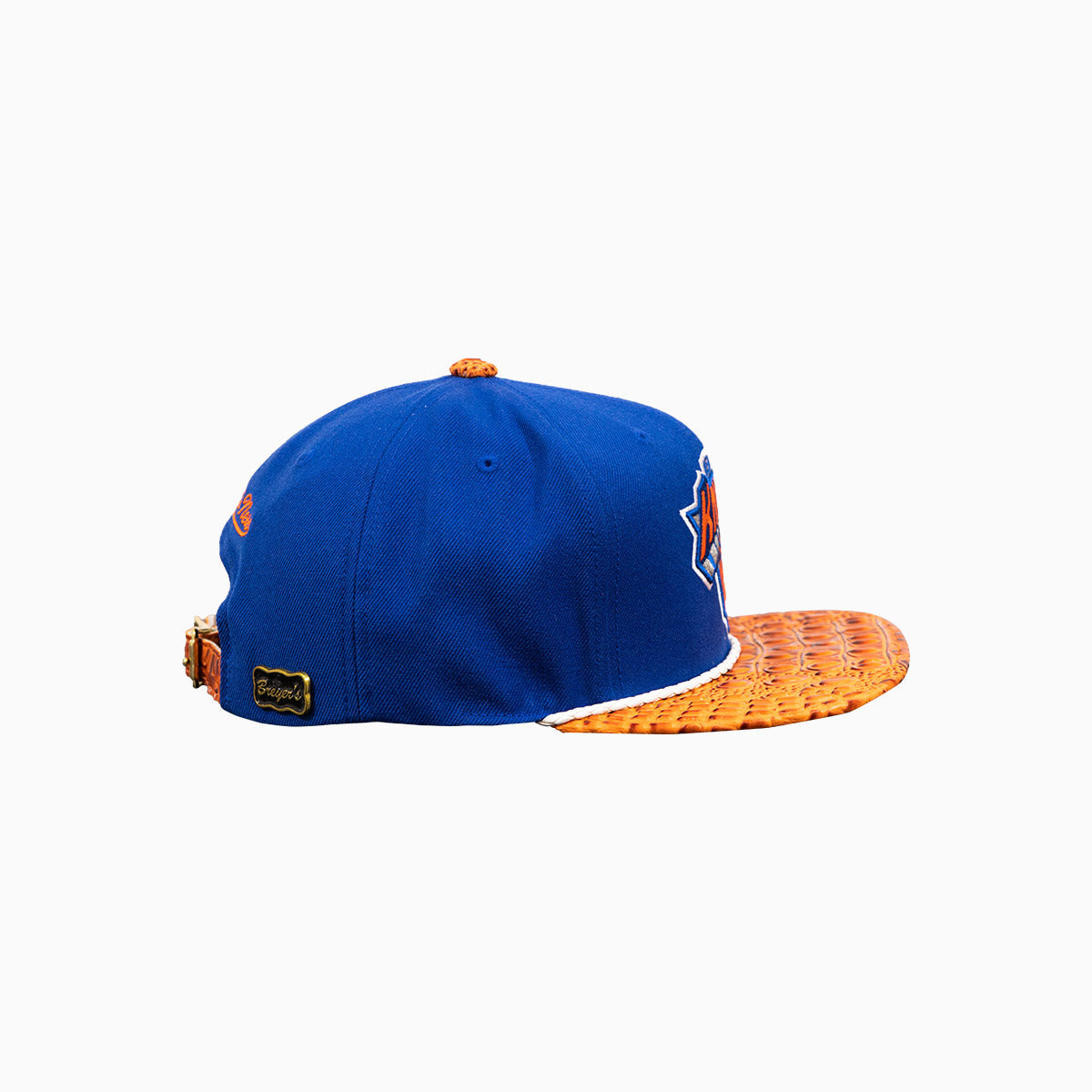 Breyer's Buck 50 New York Knicks Hat With Leather Visor