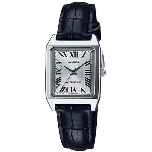 Casio Ladies' Classic Analog Watch Black Leather LTP-V007L-7B1VDF