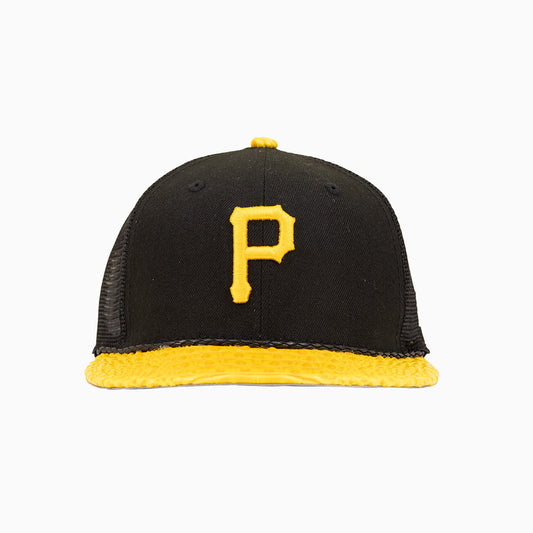 Breyer's Buck 50 Pittsburgh Pirates Trucker Hat With Leather Visor