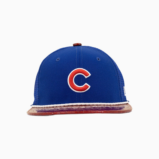 Breyer's Buck 50 Chicago Cubs Trucker Hat With Leather Visor