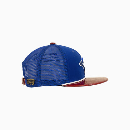 Breyer's Buck 50 Toronto Blue Jays MLB 9Fifty Trucker Hat With Leather Visor