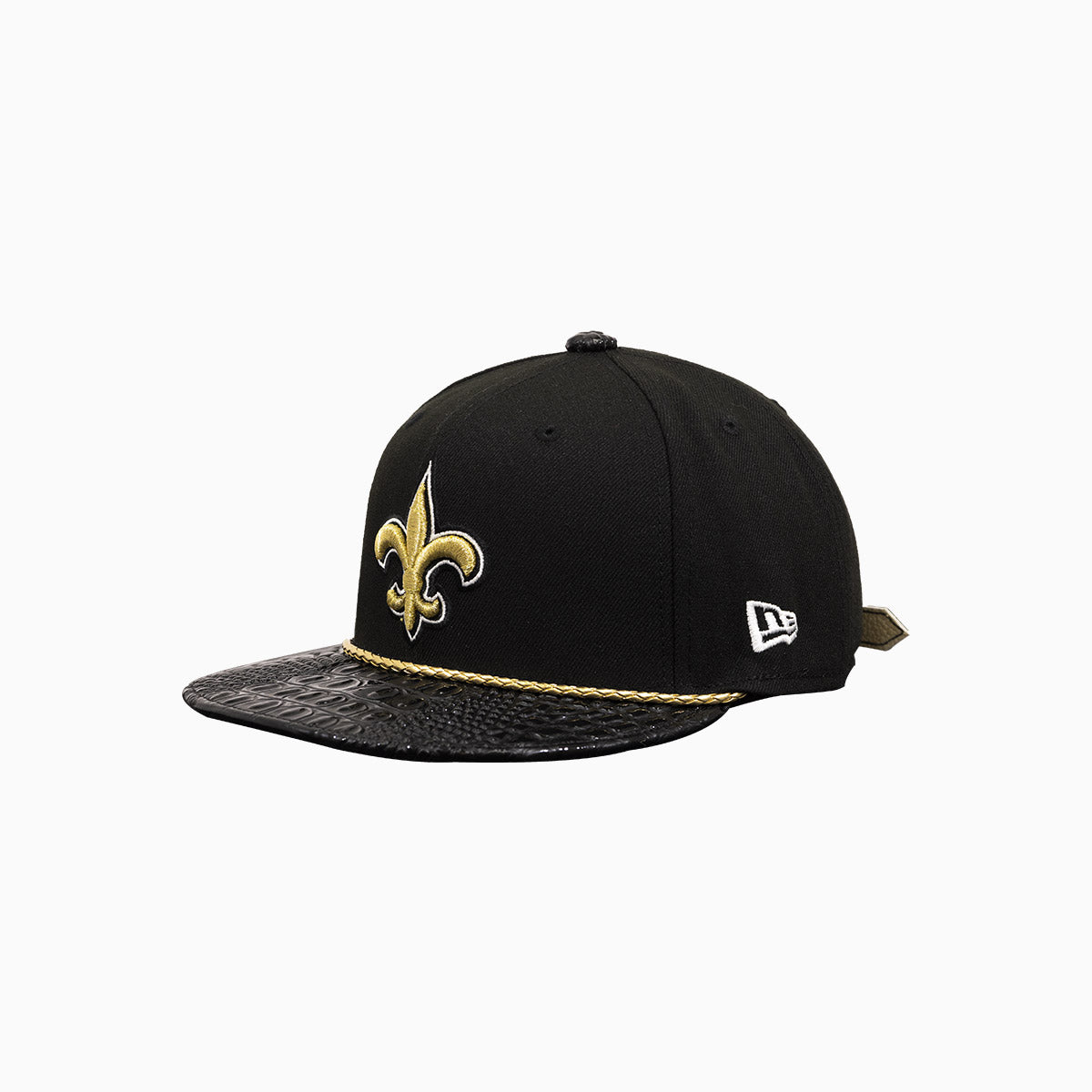 Breyer's Buck 50 New Orleans Saints Hat With Leather Visor