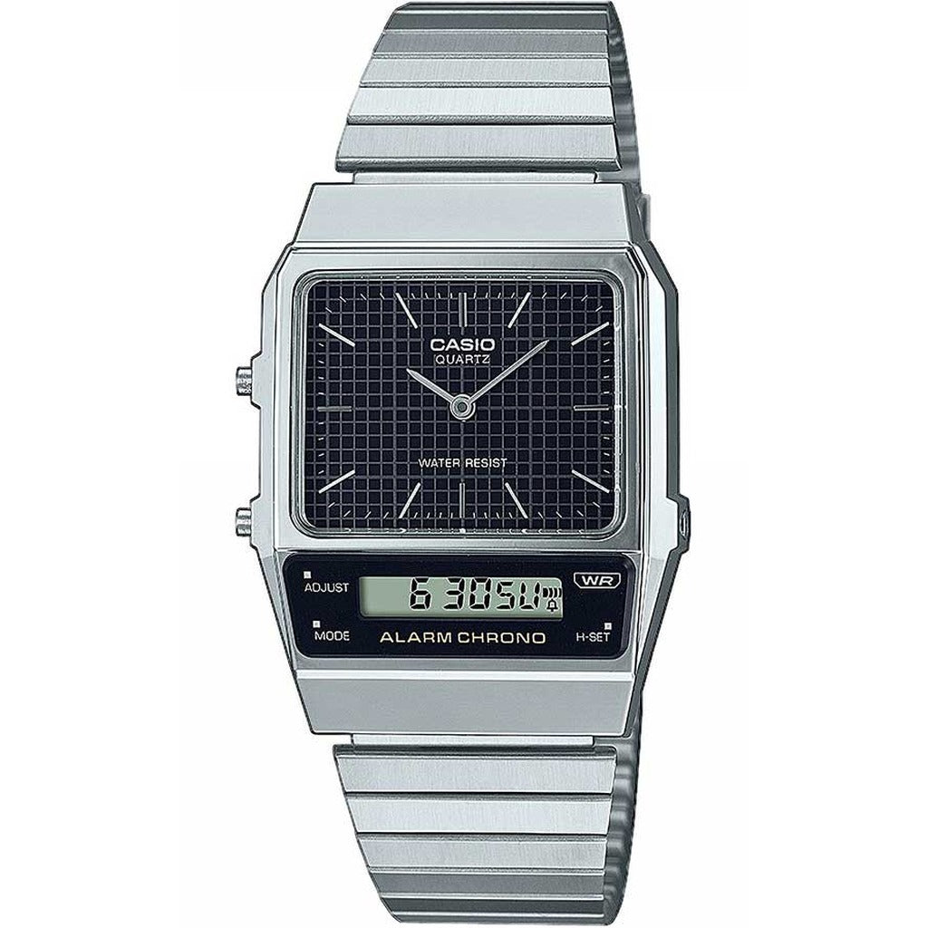 Casio Vintage Men's Grey Digital Watch AQ-800E