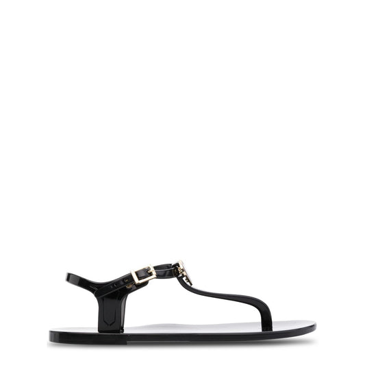 Love Moschino Black Thong Strap Women's Sandals JA16011G1GI37000