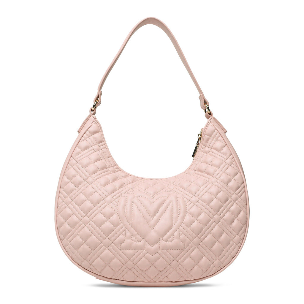 Love Moschino Shiny Quilted Pink Women s Hobo Bag JC4016PP1GLA0609