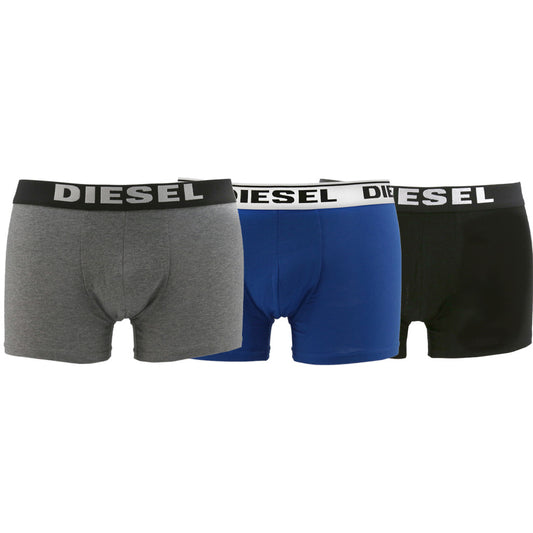 Diesel Kory 3-Pack Boxer Briefs Grey/Blue/Black Men's Underwear 00CKY3RIAYCE5036