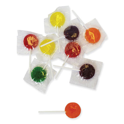 Office Snax Lick Stix Suckers, Randomly Assorted Flavors, 5 Lb Bag (OFX00654)