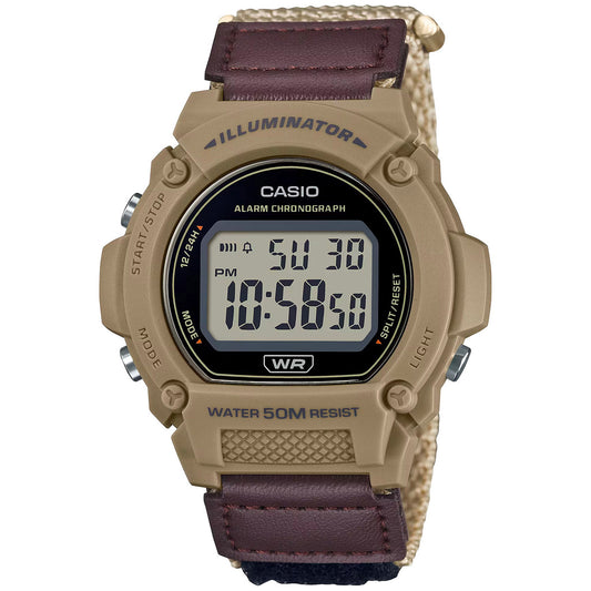 Casio Illuminator Classic Digital Watch Brown W-219H-5AVDF