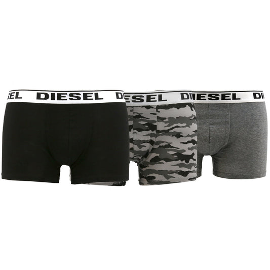 Diesel Kory 3-Pack Boxer Briefs Black/Grey Men's Underwear 00CKY3RHASOE4111