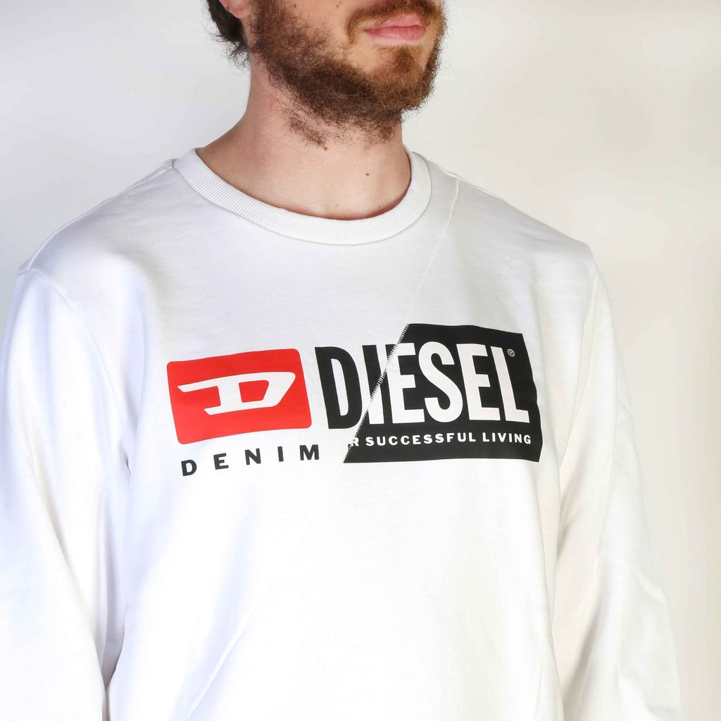 Diesel S-Girk-Cuty White Men's Sweatshirt A003490IAJH100