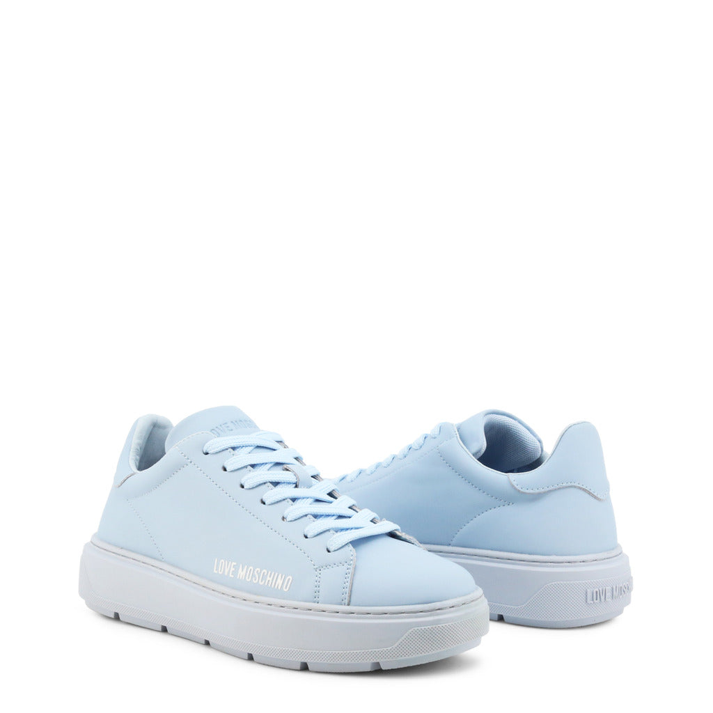 Love Moschino Calfskin Bold Love Blue Women's Shoes JA15304G1GIA0712