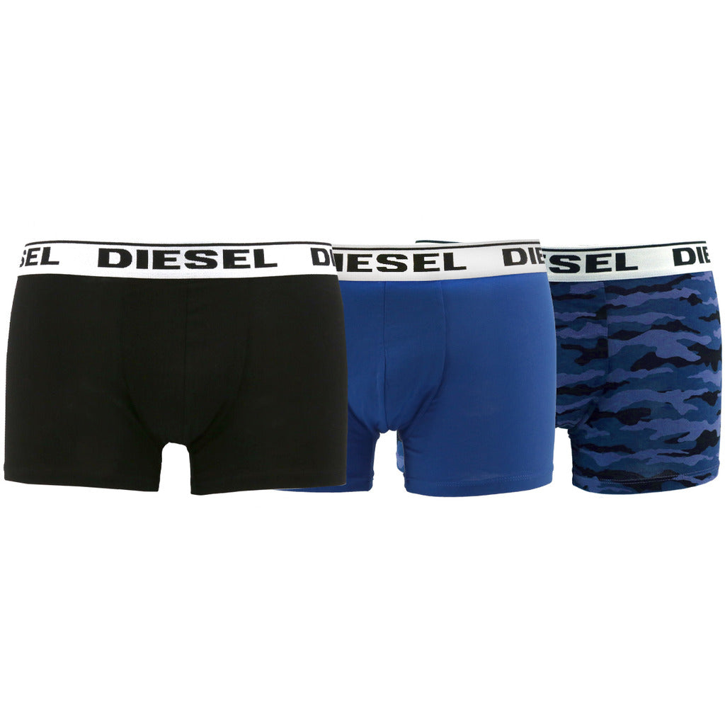Diesel Kory 3-Pack Boxer Briefs Black/Blue Men's Underwear 00CKY3RHASOE4112