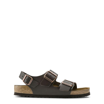 Birkenstock Milano Leather Dark Brown Sandals 0034101 Regular Fit