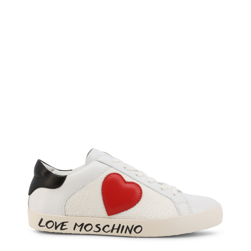 Love Moschino Heart White Women's Shoes JA15142G1GJO110A
