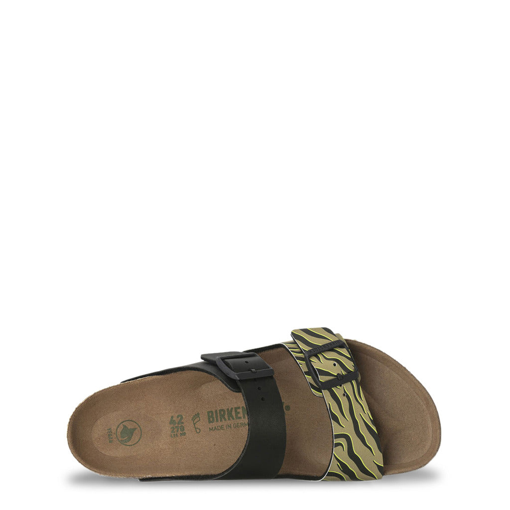 Birkenstock Arizona Split Birko-Flor Zebra Cork Brown-Black Sandals 1024648 Regular Fit