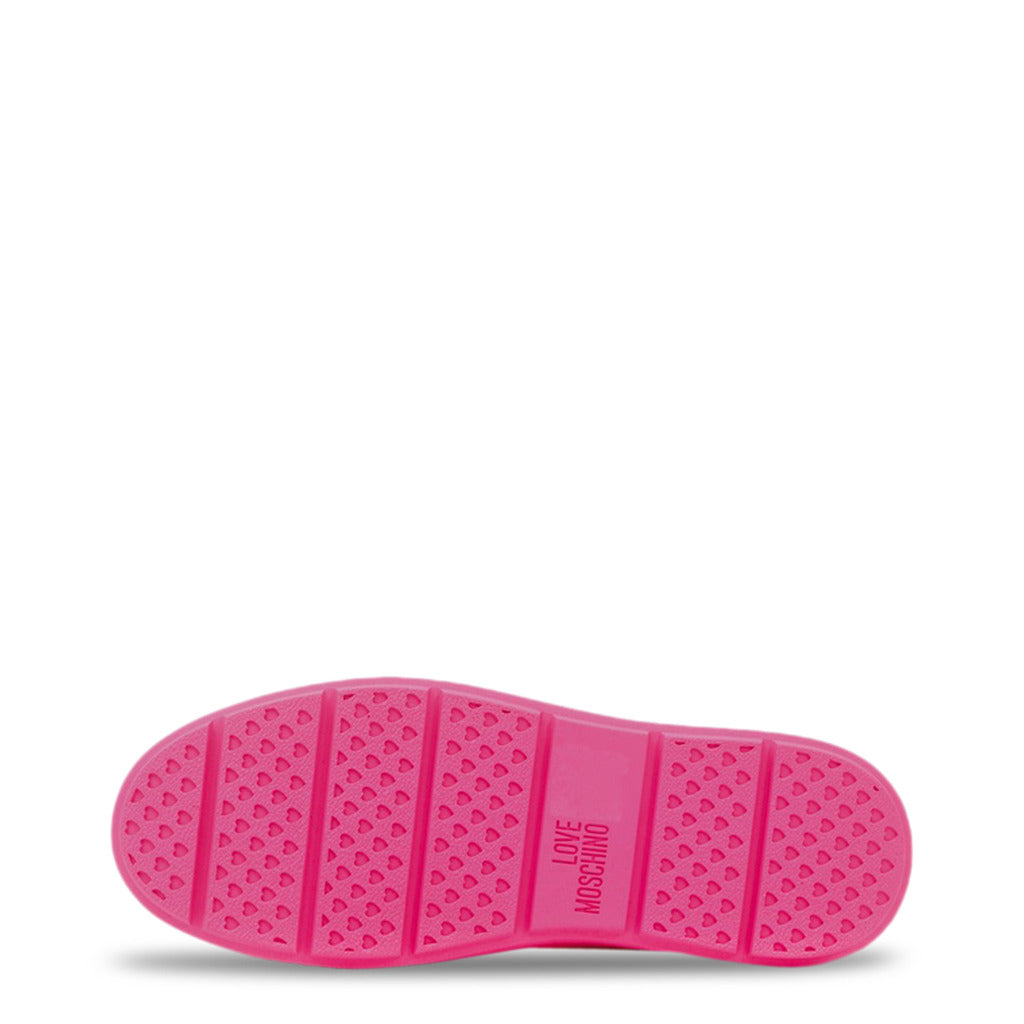Love Moschino Calfskin Bold Love Pink Women's Shoes JA15304G1GID0604