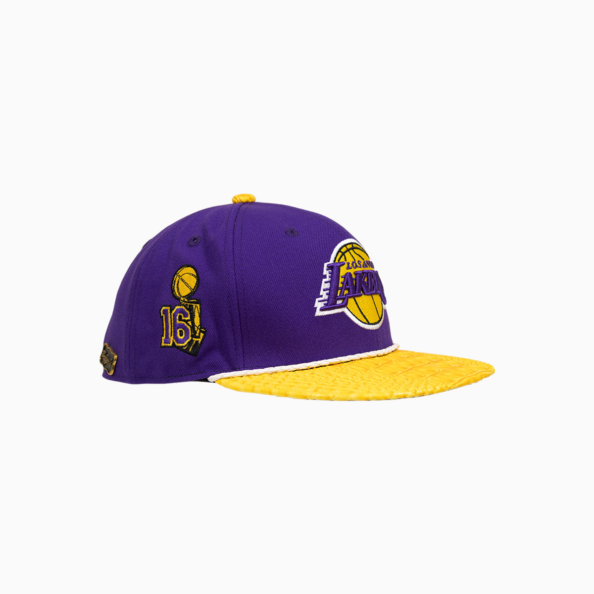 Breyer's Buck 50 Los Angeles Lakers Hat With Leather Visor