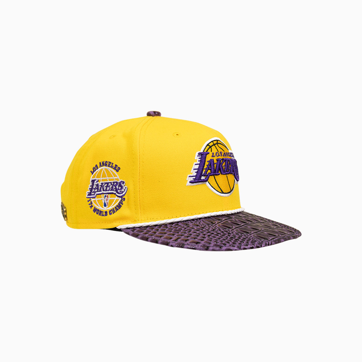 Breyer's Buck 50 Los Angeles Lakers Hat With Leather Visor
