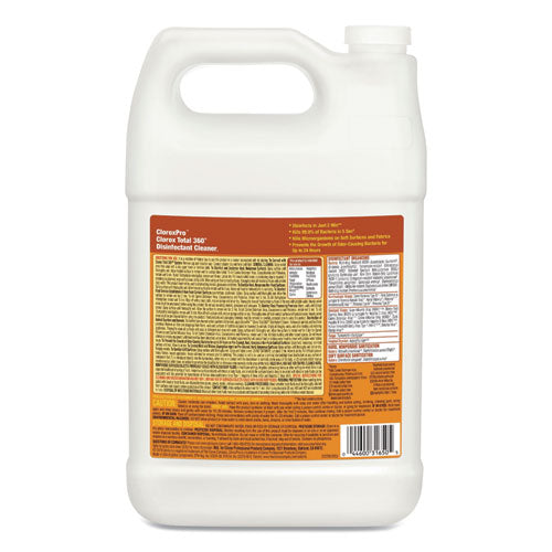 Clorox Total 360 Disinfectant Cleaner, 128 Oz Bottle, 4 Bottles per Carton 31650