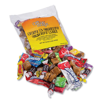 Office Snax Candy Assortments, Soft And Chewy Candy Mix, 1 Lb Bag (OFX00664)