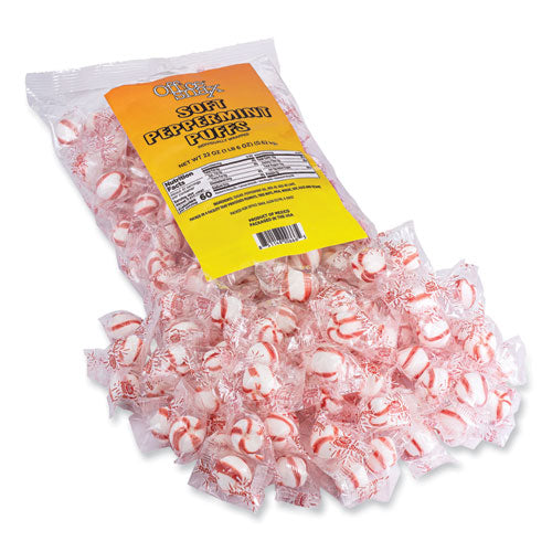 Office Snax Candy Assortments, Soft Peppermint Puffs, 22 Oz Bag (OFX00666)