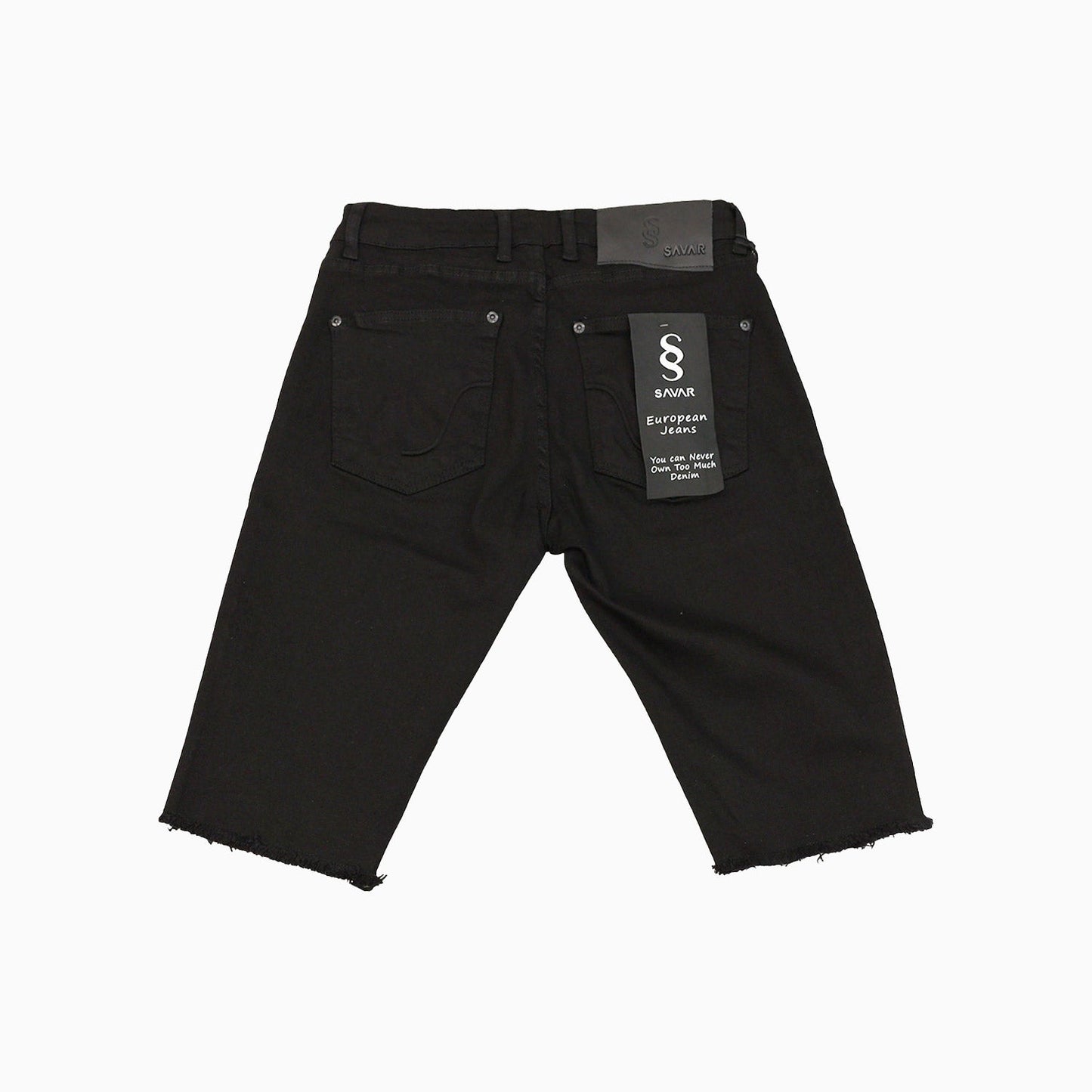 Men's Basic Jet Black Shorts