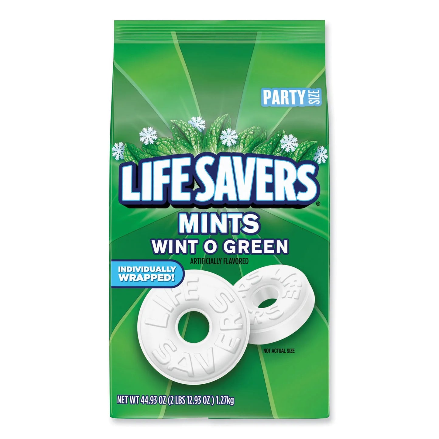 LifeSavers Hard Candy Mints, Wint-O-Green, 44.93 oz Bag, Party Size LFS21524