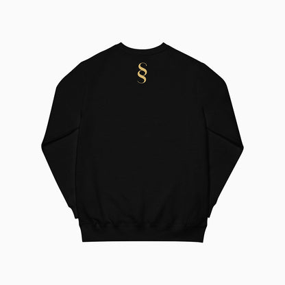 Men's Emblem Printed Black Sweatshirt